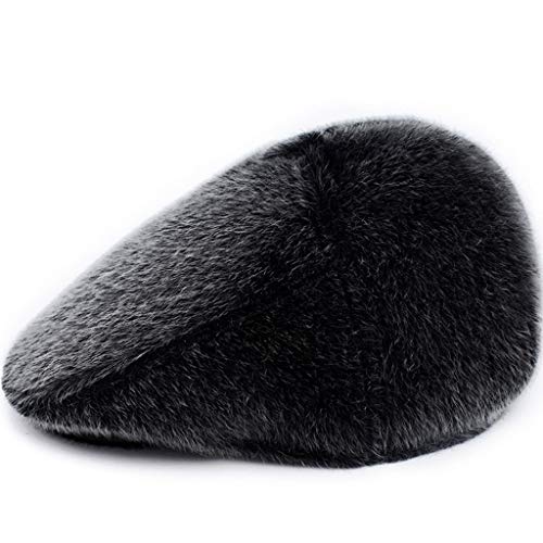 51m8i6UruXL.jpg MOVERV Boinas Hombre Invierno Cálido Protección contra El Frío y a Prueba de Viento Sombrero Gorra de Felpa Al Aire Libre Gris