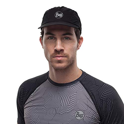 51mxgtXiKrL.jpg Buff Pro Run Cap - Deporte-Diademas Unisex Adulto Negro