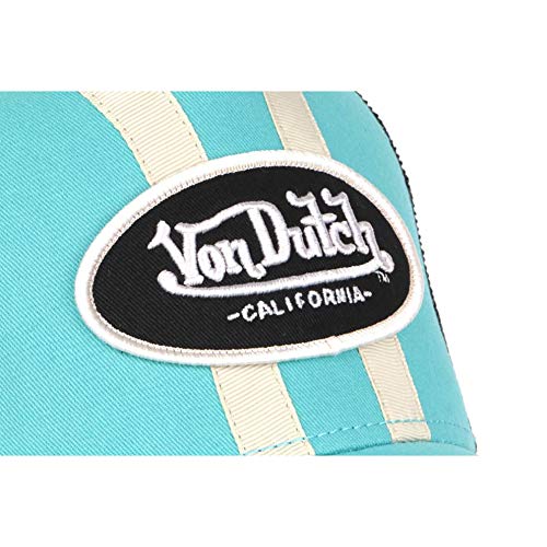 51pJw9XlrYL.jpg Von Dutch Gorra azul cielo y beis Trucker Baseball Fashion Stripe Hombre Azul