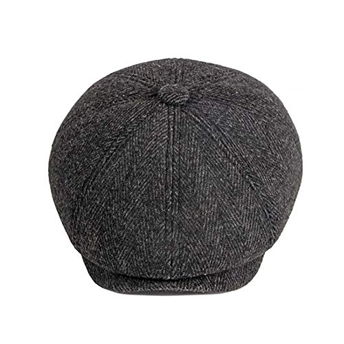 51pRwpms2B6L.jpg Adantico Unisex de la Boina Gorra de Invierno Sombrero Hombre Newsboy Caps Gris A