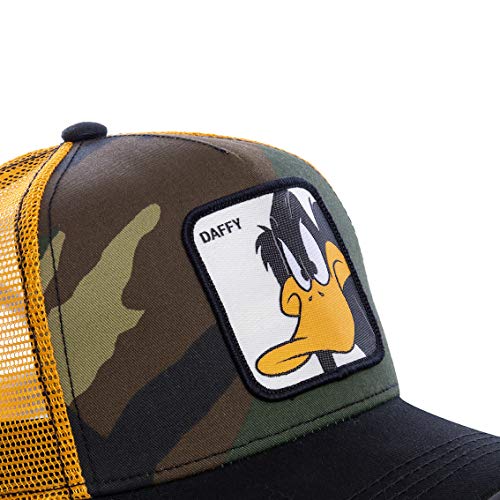 51pa2BfVj6rL.jpg Capslab Daffy Duck Trucker Cap Looney Tunes Camuflaje