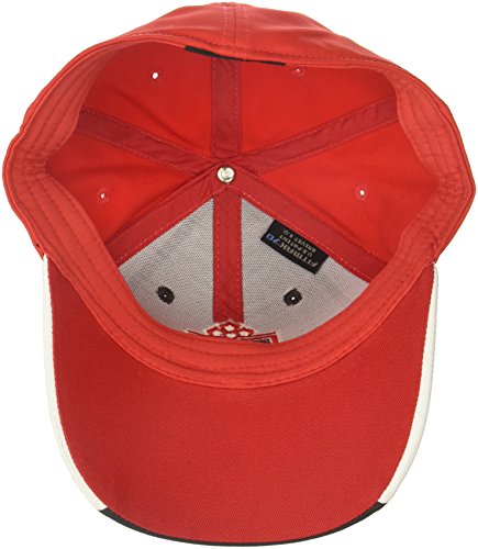 51rj9egndCL.jpg Adidas Curved Visor Flex Cut 'N Sew Visera Curvada Flexible Para Hombre gris/rojo