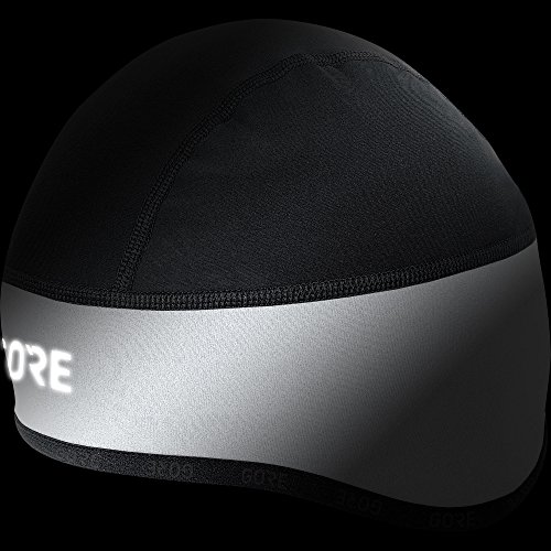 51teeMLEnhL.jpg GORE WEAR C3 Windstopper - Gorra Helmet Unisex adulto Blanco Negro