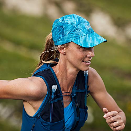 51x5CV5Io1L.jpg Buff Pro Run Cap - Deporte-Diademas Unisex Adulto Light Blue
