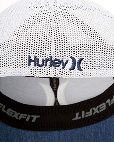 51xaS68YB2BL.jpg Hurley M Icon Textures Hat - Gorra Hombre Obsidian