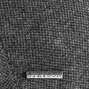 Stetson Gorra Ridge Wool Hombre - Made in The EU de Invierno Gorro Ivy Lana con Visera otoño Invierno Gris