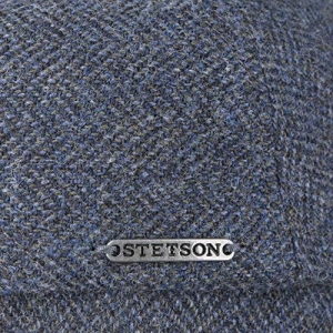Stetson Gorra Belfast Classic Wool Hombre - Made in The EU Gorros con Visera Gorro Ivy de Visera Forro otoño Invierno Azul Oscuro