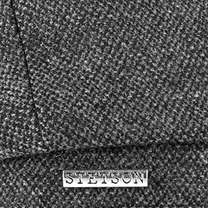 Stetson Gorra Hatteras Wool Mix Hombre - Made in The EU Gorro Ivy de Lana Invierno con Visera Forro otoño Invierno Gris