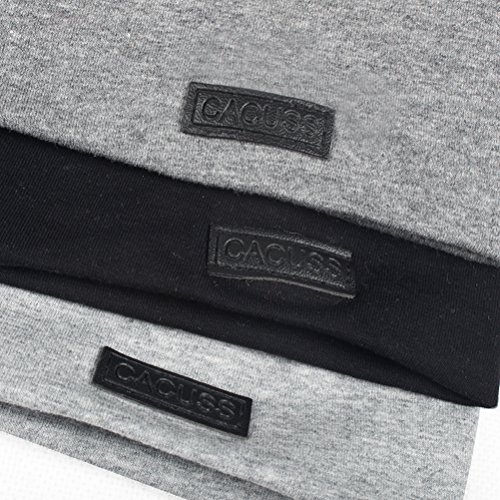 61GbREFqtuL.jpg CACUSS Gorro Punto Hombre Gorro Verano Unisexo Hecho Punto Transpirable Quimioterapia Pérdida de Cabello Gris