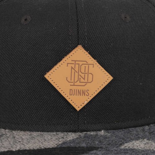 61LNxN8Ra0L.jpg Djinns Wool Aztek Snapback Cap Baseball Hombre Gorra Sombrero Gorro Negro