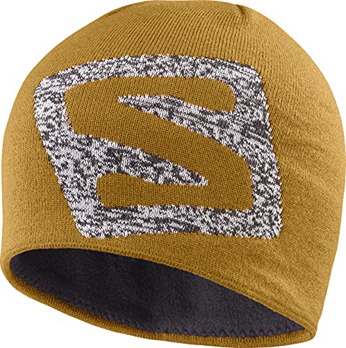 61X6P2B0j1uS.jpg Salomon Gorro senderismo entrenamiento Unisex GRAPHIC BEANIE Bronze Brown