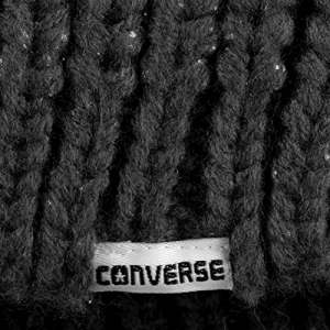 Converse Metallic Coated Beanie Mujer Negro
