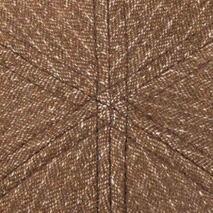 Stetson Gorra Texas Cotton Stripe Hombre - Made in The EU de Lana algodón Gorro Ivy con Visera Forro Verano Invierno Marrón
